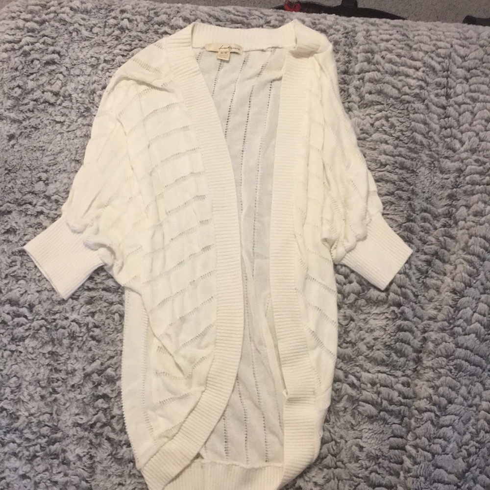 White long cardigan